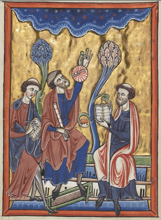 Psautier latin dit de Saint Louis et de Blanche de Castille; 1200; BNF Paris; ms 1186, réserve, fol 1v