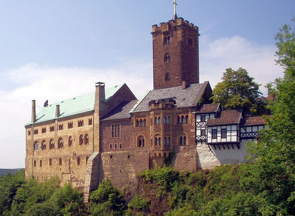 Château de la Wartbourg; siège du Landgrave Hermann Ier de Thuringe; source: Wikipédia