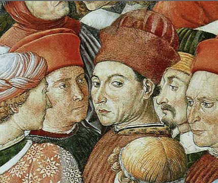Marsile Ficin; fresque des rois mages; Benozzo Gozzoli; 1459-1462; Florence; Italie