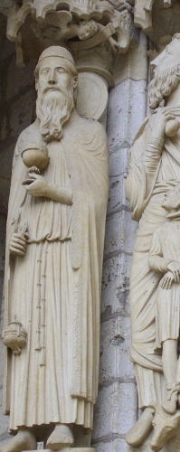 Melchisédech; cathédrale de Chartres; photo: Harmonia Amanda; licence Creative Commons Attribution-Share Alike