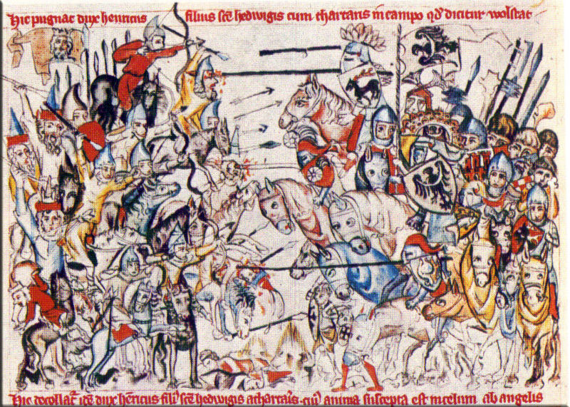la bataille de Legnica le 9 avril 1241
