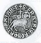 Sceau utilisé par Robert Paiard, précepteur des maisons du Temple en Normandie sur une charte rappelant la fondation de la commanderie de Courval en 1248.