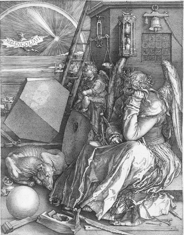 Albrecht Dürer. Melencolia I. Gravure sur cuivre (1514)