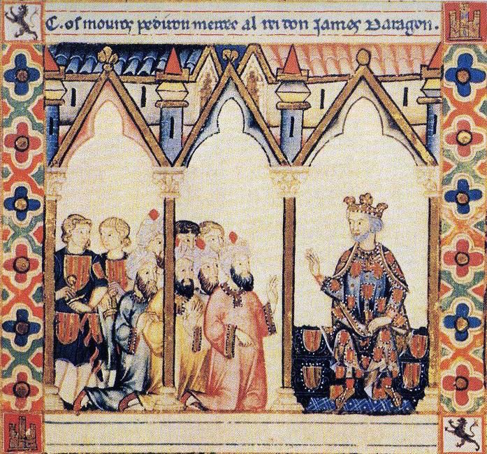 James 1er d'Aragon (1208-1276), in: les Cantigas de Santa Maria d'Alfons el Savi de Castella, XIII° siècle; source: Wikipédia
