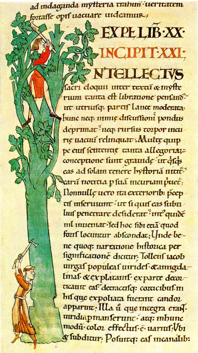 Moralia in Job de Grégoire le Grand  scriptorium de l'abbaye de Cîteaux 1111  Bibliothèque Municipale de Dijon Manuscrit 173, folio 103v